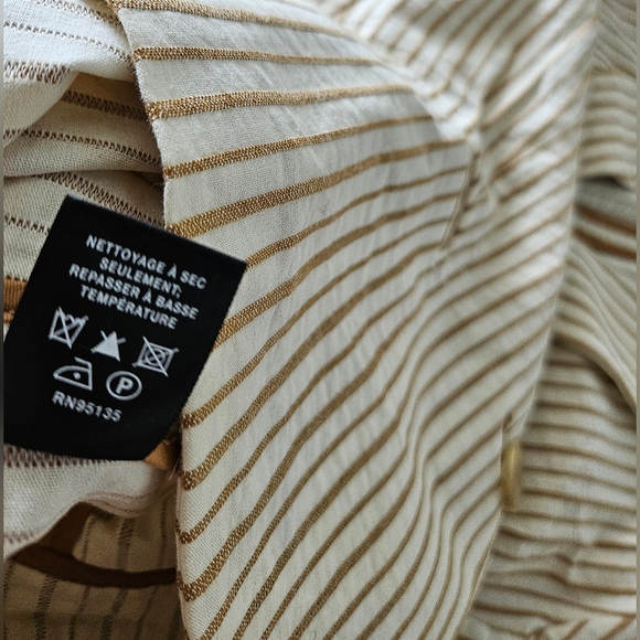 Lafayette 148 New York Carmel Striped Cotton Blazer Jacket Size 8 - Picture 10 of 14